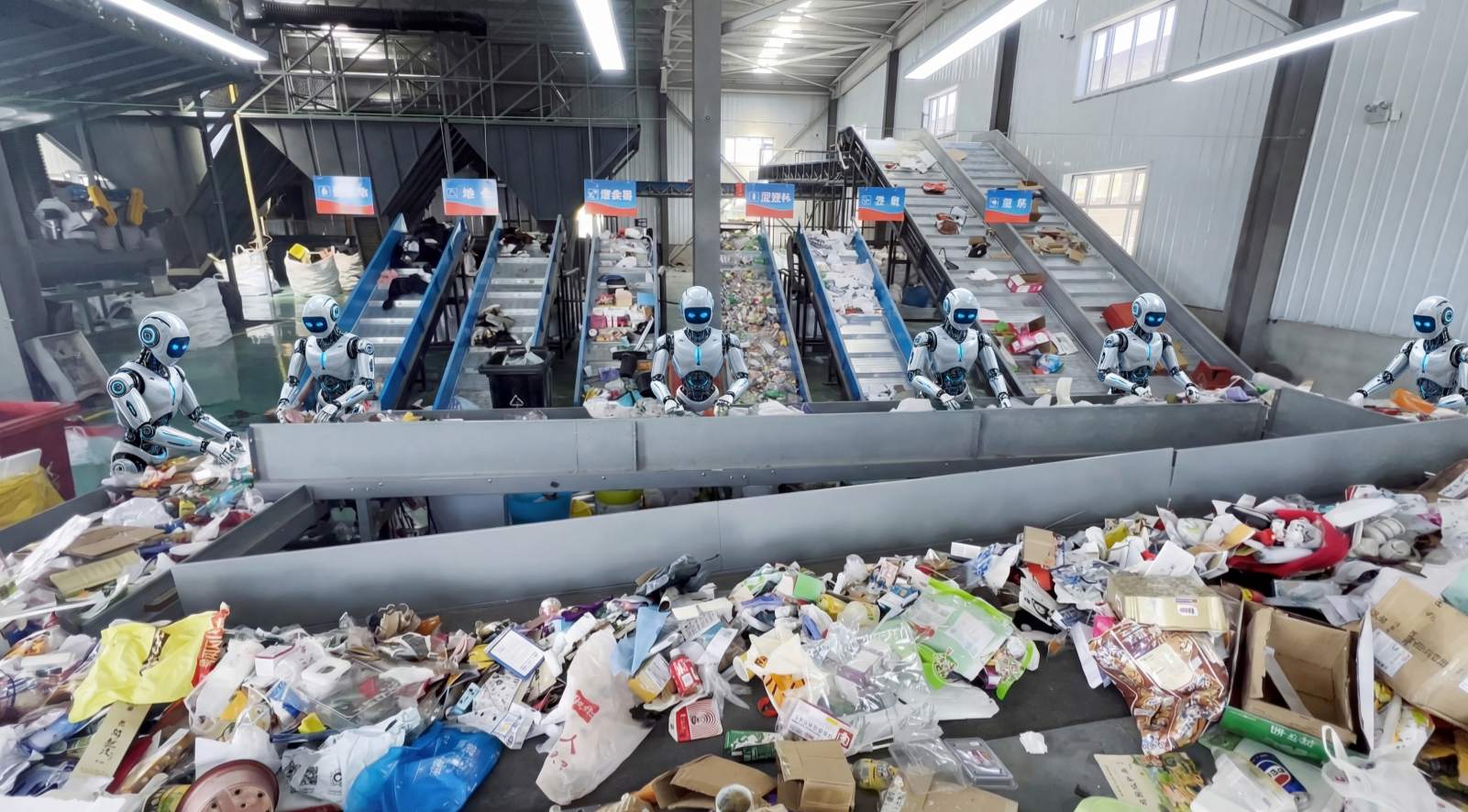 Embodied AI and Optical Sorting Machine Collaboration