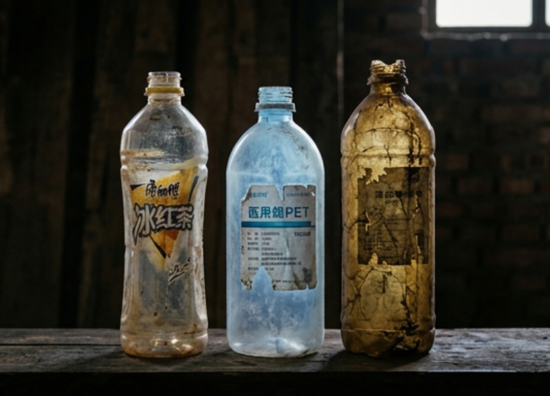 Tri des bouteilles barrières, fluorescentes et anciennes : stabilisation de la qualité des paillettes de PET